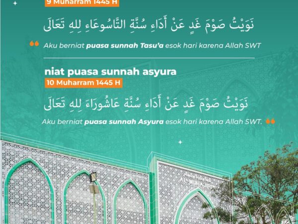 NIAT PUASA TASU'A & ASYURA