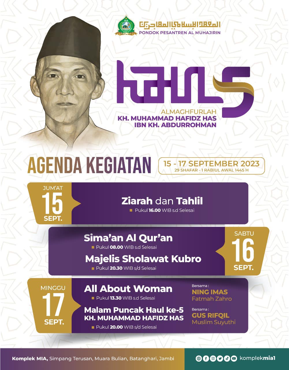 HAUL KE-5 ALMAGHFURLLAH KH.MUHAMMAD HAFIDZ HAS