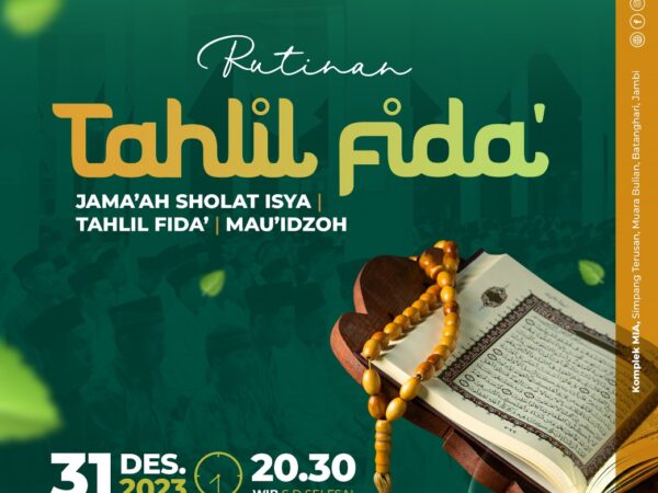 TAHLIL FIDA' 31 DESEMBER 2023