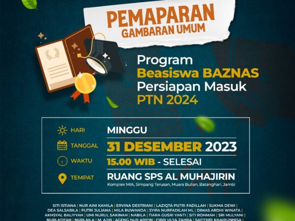 PEMAPARAN GAMBARAN UMUM PROGRAM BIASISWA BAZNAS PTN 2024