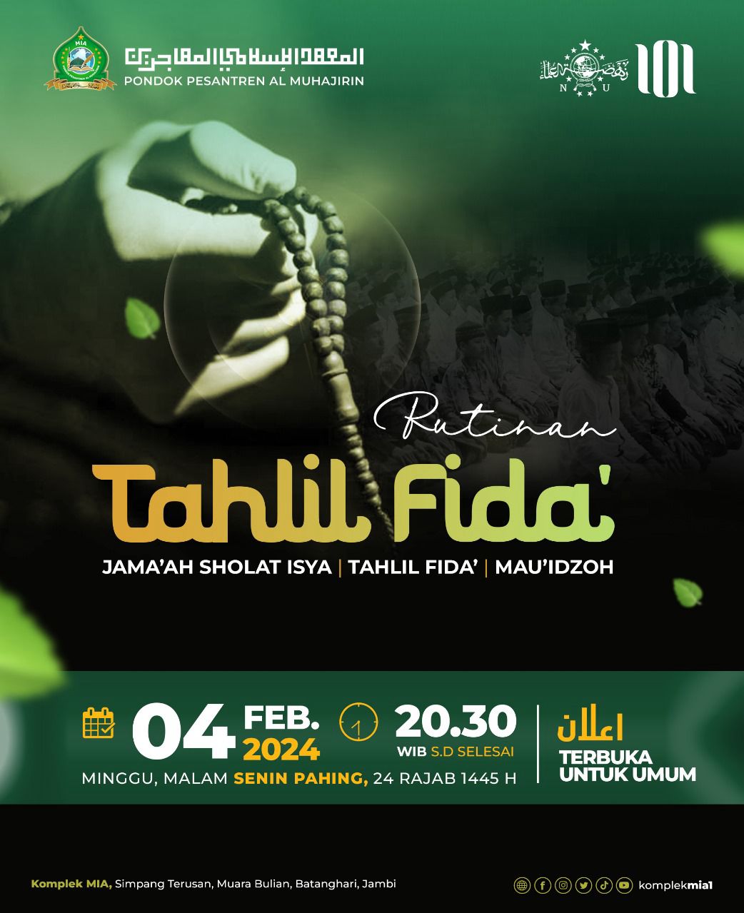 TAHLIL FIDA' 04 FEBRUARI 2024