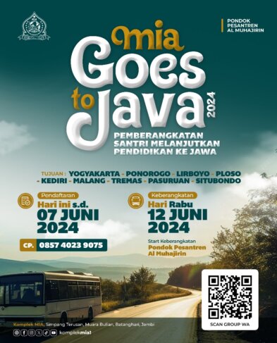 Keberangkatan Santri MIA Goes to Java 2024